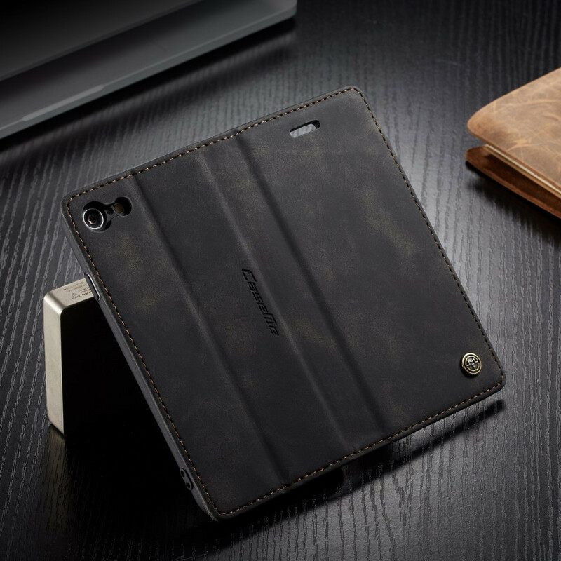 Puhelinkuoret iPhone SE 3 / SE 2 / 8 / 7 Kotelot Flip Caseme Keinonahka