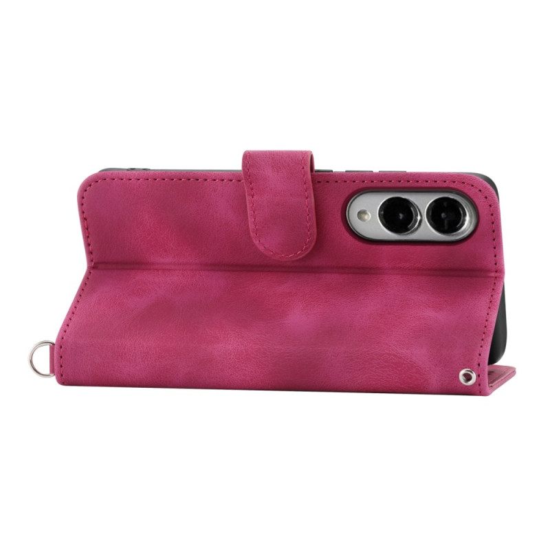 Kotelot Samsung Galaxy S25 5g Edge Kukkakuvio Ja Hihnat Suojakuori