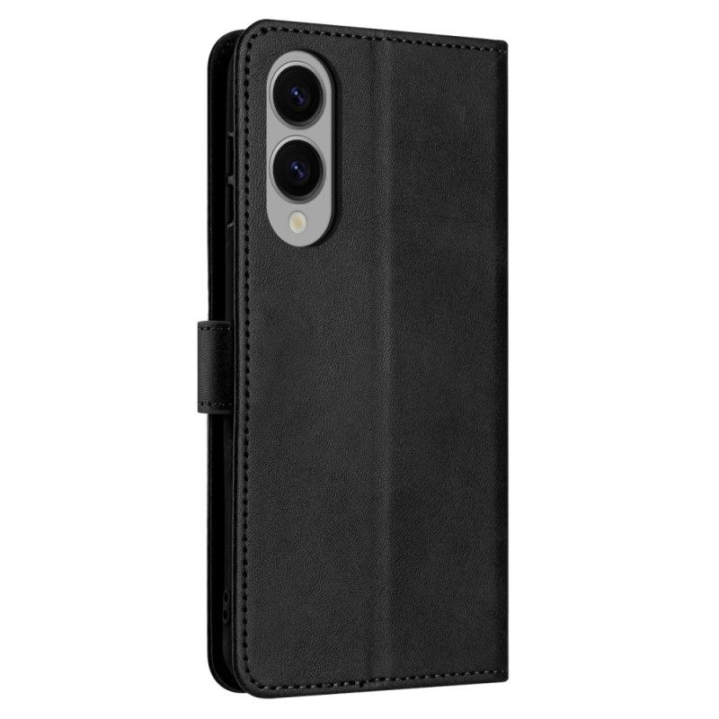 Kotelot Samsung Galaxy S25 5g Edge Nahkakuvioinen Hihnalla Suojakuori