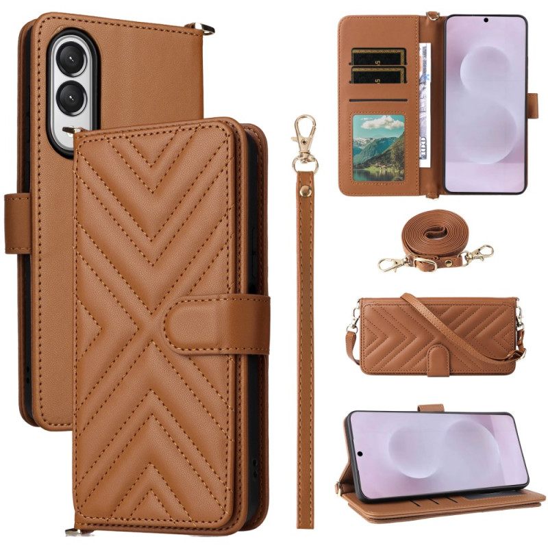 Kotelot Samsung Galaxy S25 5g Edge Puhelinkuoret Tikattu Jossa Hihna Ja Olkahihna