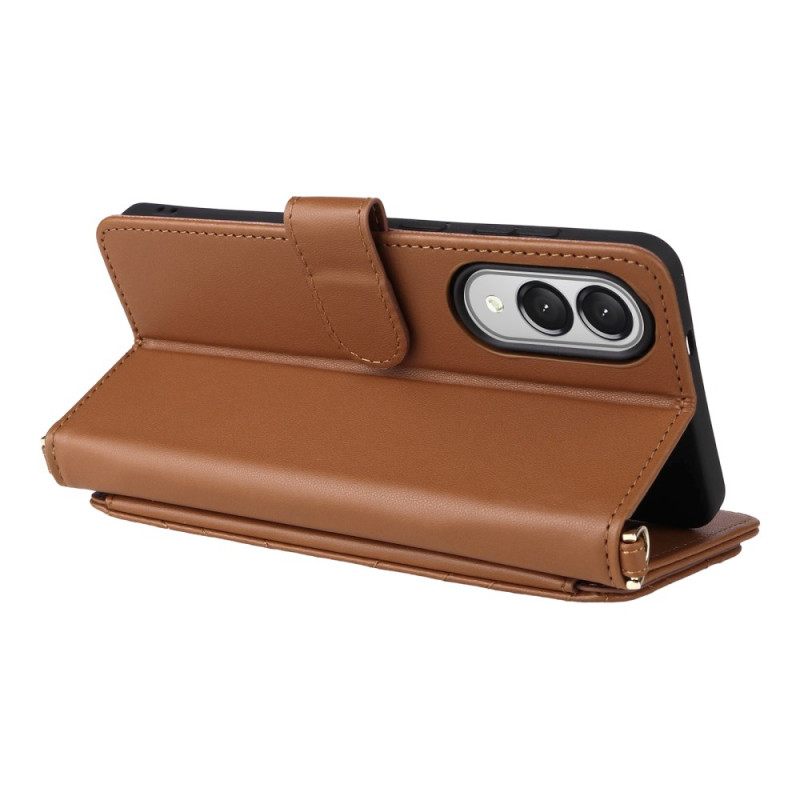 Kotelot Samsung Galaxy S25 5g Edge Puhelinkuoret Tikattu Jossa Hihna Ja Olkahihna