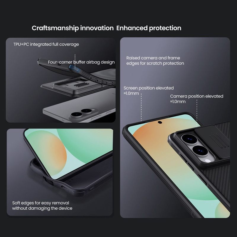 Kuori Samsung Galaxy S25 5g Edge Camshield Pro Liukuvalla Kamerasuojalla Nillkin