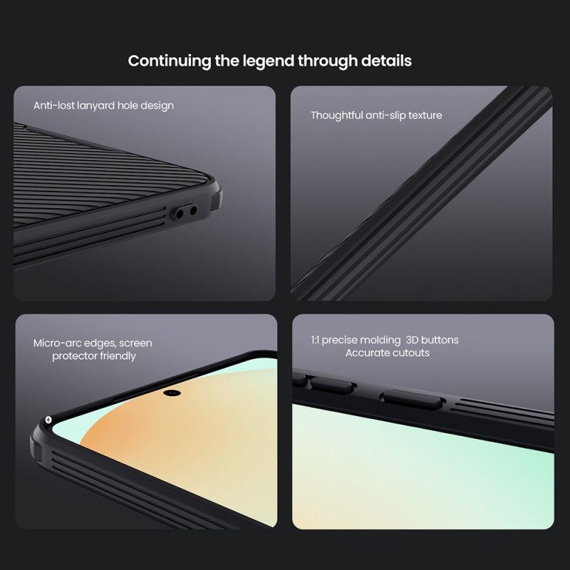 Kuori Samsung Galaxy S25 5g Edge Camshield Pro Liukuvalla Kamerasuojalla Nillkin