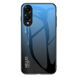 Kuori Samsung Galaxy S25 5g Edge Karkaistusta Lasista Valmistettu Hello