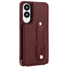 Kuori Samsung Galaxy S25 5g Edge Korttikotelo Hihnalla Ja Olkahihnalla