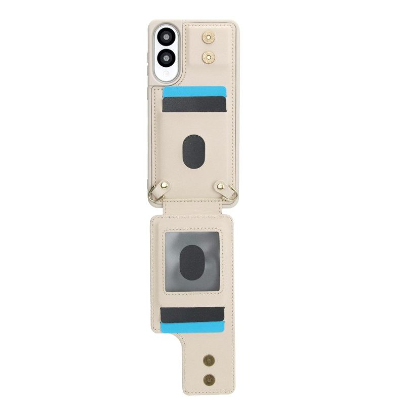 Kuori Samsung Galaxy S25 5g Edge Korttikotelo Hihnalla Ja Olkahihnalla