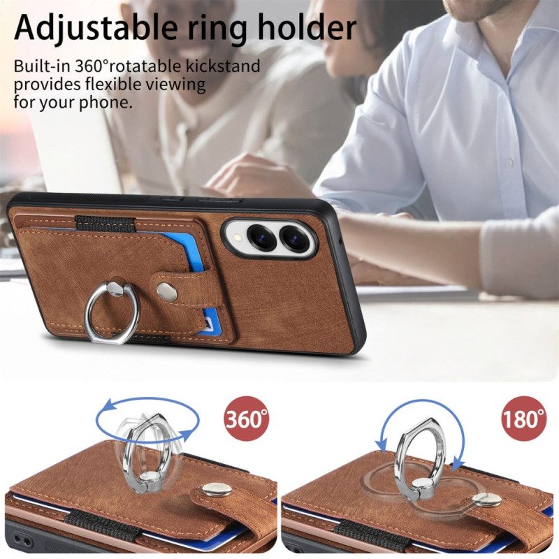 Kuori Samsung Galaxy S25 5g Edge Korttikotelo Ja Sormuskotelo