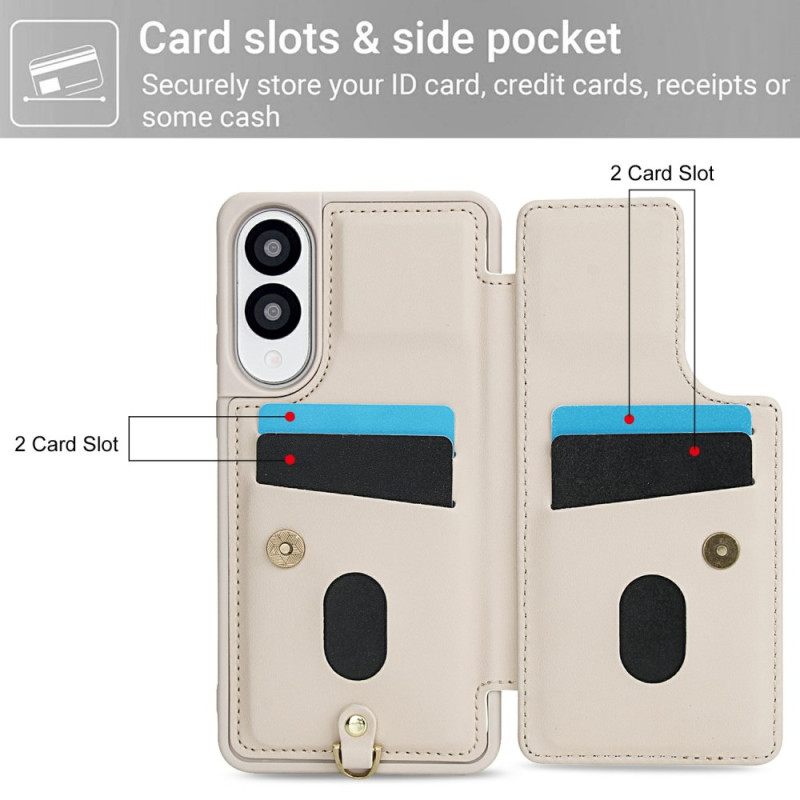 Kuori Samsung Galaxy S25 5g Edge Kukallinen Kaulakorullinen Korttikotelo