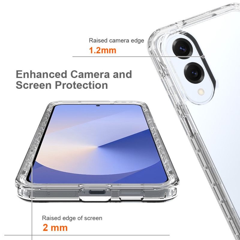 Kuori Samsung Galaxy S25 5g Edge Läpinäkyvä 2-in-1 Suojakuori