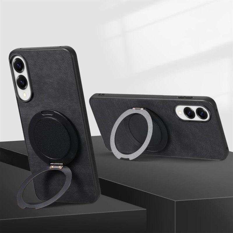 Kuori Samsung Galaxy S25 5g Edge Mokkanahkakuvio Kääntyvällä Jalustalla