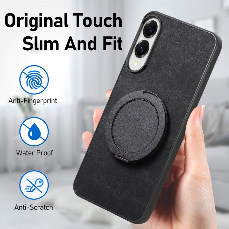 Kuori Samsung Galaxy S25 5g Edge Mokkanahkakuvio Kääntyvällä Jalustalla