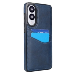 Kuori Samsung Galaxy S25 5g Edge Nahkajäljitelmä Ja Kortti Teline Suojakuori