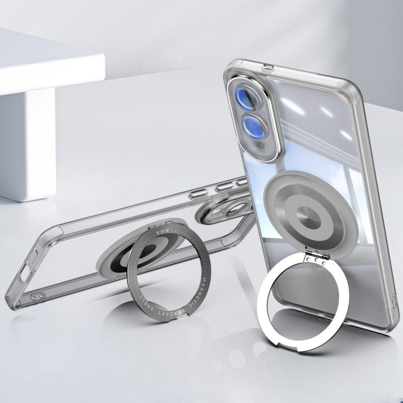 Kuori Samsung Galaxy S25 5g Edge Pyörivä Kiinnitys Ja Linssinsuojus