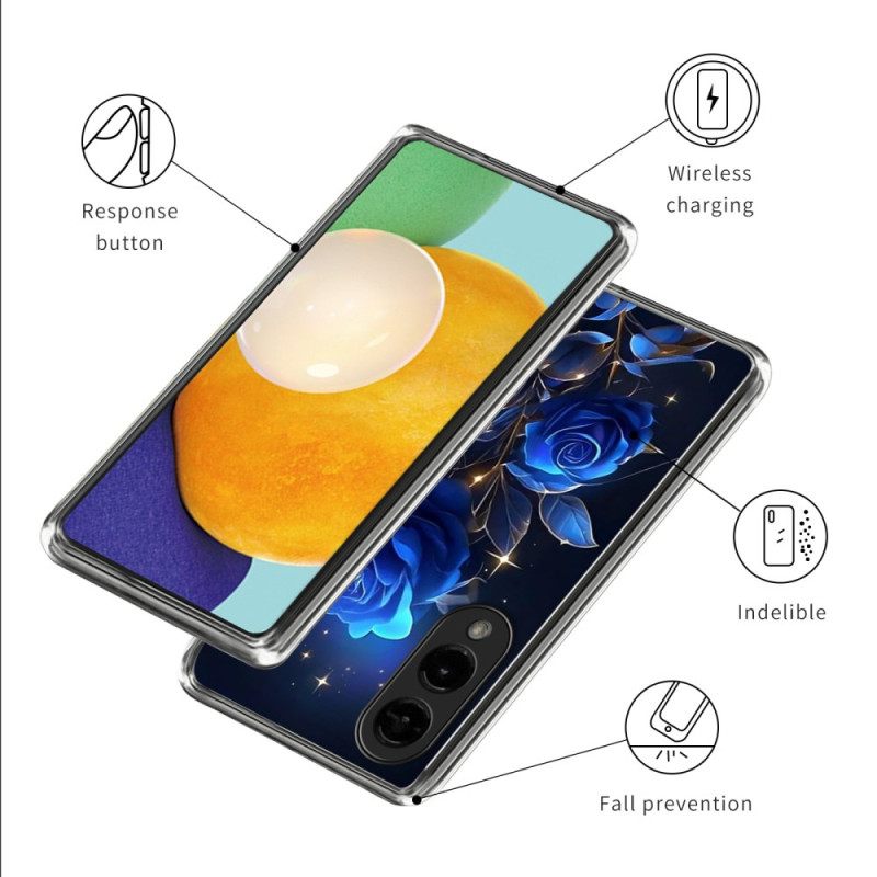 Kuori Samsung Galaxy S25 5g Edge Siniset Ruusut