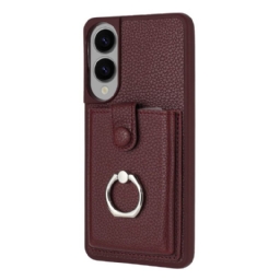 Kuori Samsung Galaxy S25 5g Edge Sormuskotelo Ja Korttikotelo