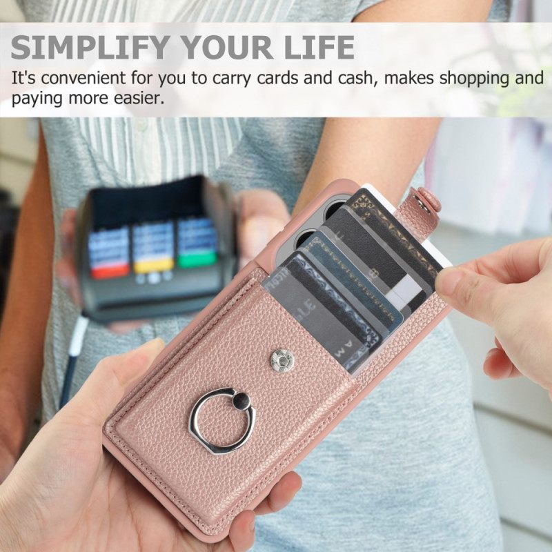 Kuori Samsung Galaxy S25 5g Edge Sormuskotelo Ja Korttikotelo