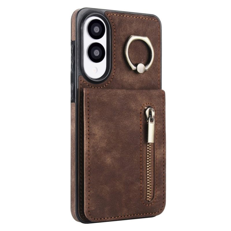 Kuori Samsung Galaxy S25 5g Edge Vetoketjullinen Lompakko Ja Rfid-teknologia