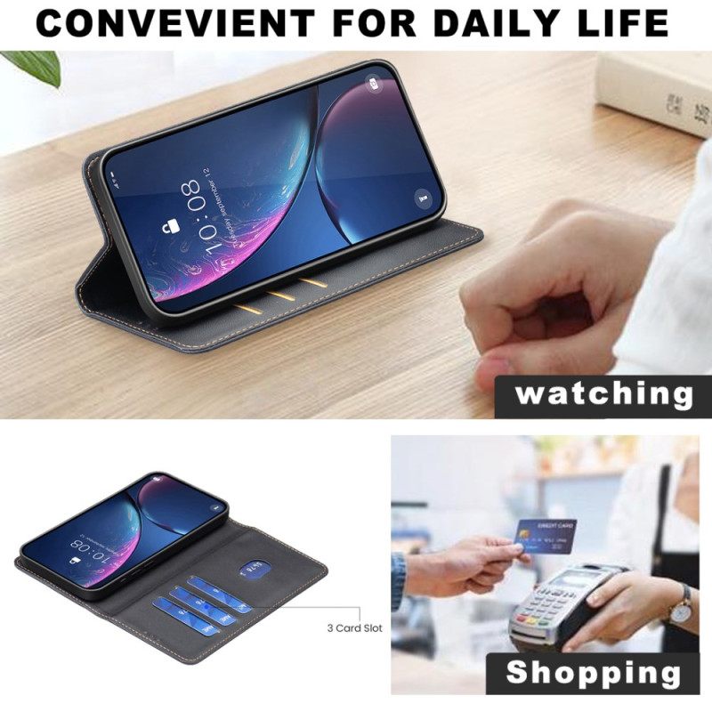 Nahkakotelo Samsung Galaxy S25 5g Edge Klassinen Binfen-väri