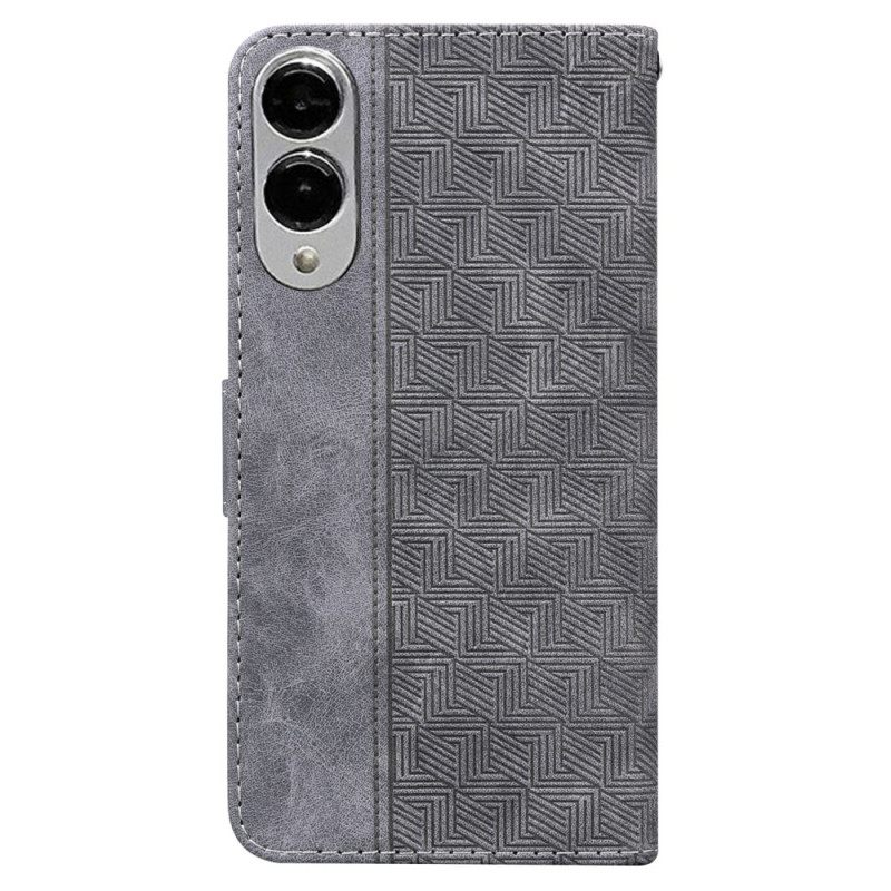 Nahkakotelo Samsung Galaxy S25 5g Edge Kudottu Kuvio