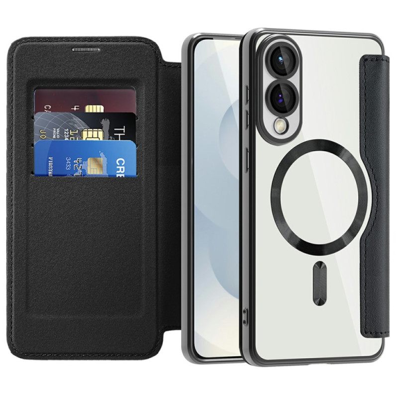 Nahkakotelo Samsung Galaxy S25 5g Edge Puhelinkuoret Magsafe-yhteensopiva Rfid-suojauksen Kanssa