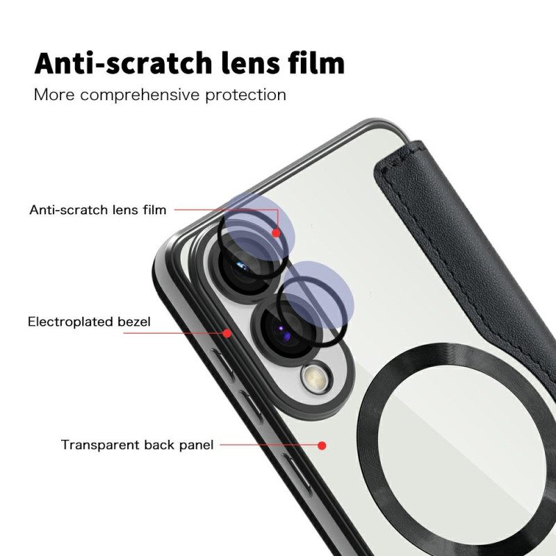 Nahkakotelo Samsung Galaxy S25 5g Edge Puhelinkuoret Magsafe-yhteensopiva Rfid-suojauksen Kanssa