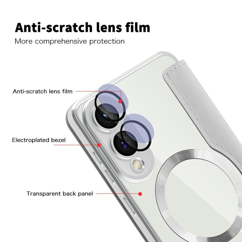 Nahkakotelo Samsung Galaxy S25 5g Edge Puhelinkuoret Tikattu Magsafe-yhteensopiva