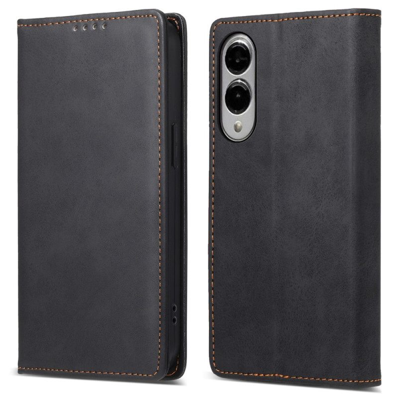 Nahkakotelo Samsung Galaxy S25 5g Edge Rfid-suojattu Tekonahka Suojakuori