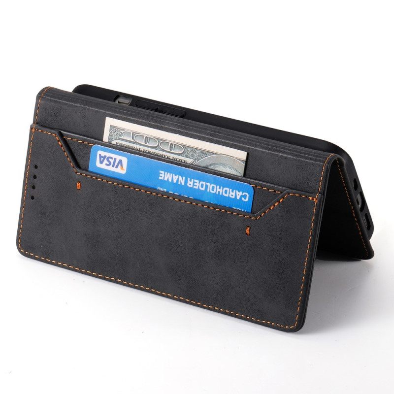 Nahkakotelo Samsung Galaxy S25 5g Edge Rfid-suojattu Tekonahka Suojakuori