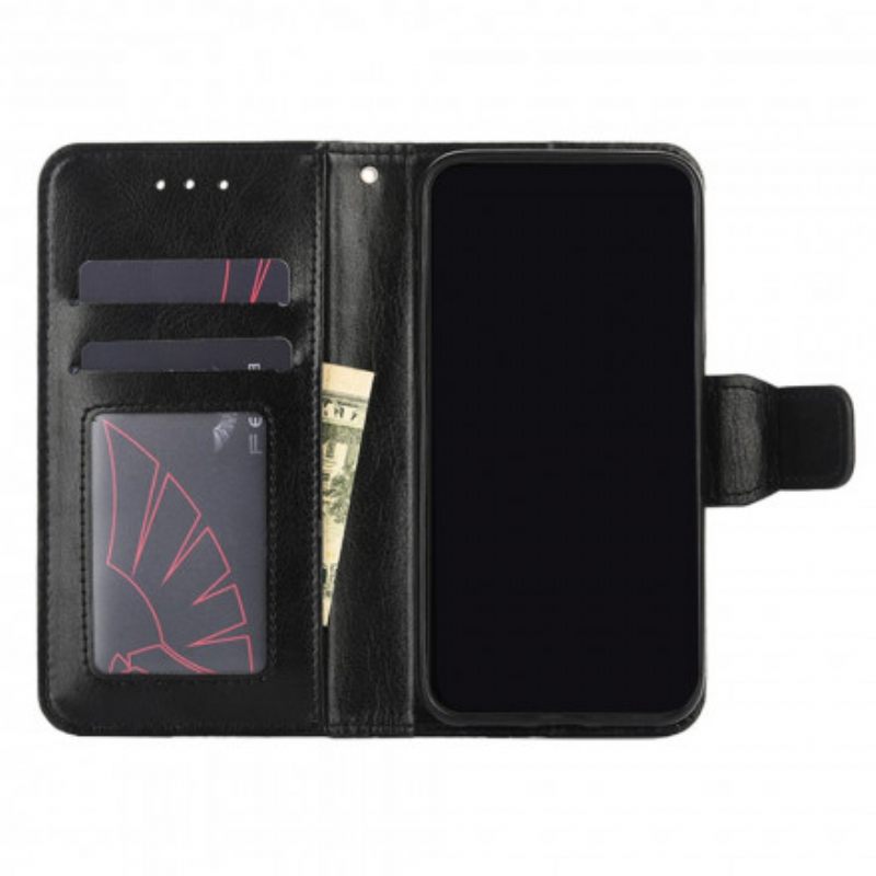 Flip Case Xiaomi Mi 11 5G Lasitettu Keinonahka
