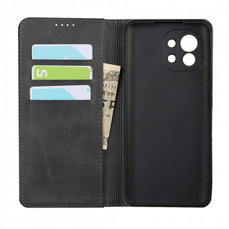 Puhelinkuoret Xiaomi Mi 11 5G Kotelot Flip Style Nahkasuunnittelu