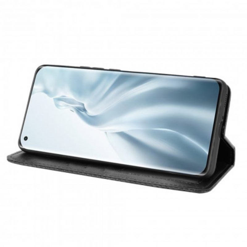 Puhelinkuoret Xiaomi Mi 11 5G Kotelot Flip Tyylitelty Vintage-nahkaefekti