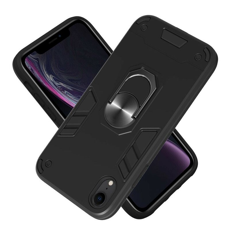 Case iPhone XR Irrotettava Rengastuki Metallia