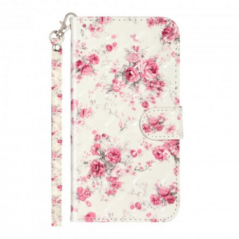 Kotelot iPhone XR Suojaketju Kuori Strap Light Spot Flowers