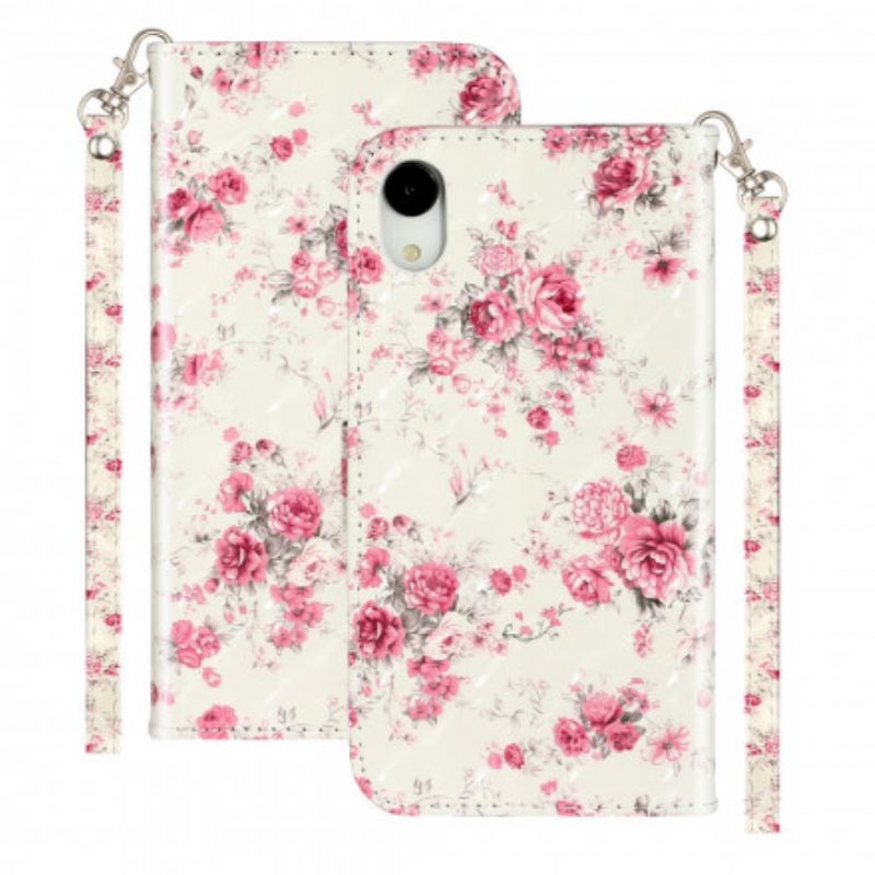 Kotelot iPhone XR Suojaketju Kuori Strap Light Spot Flowers