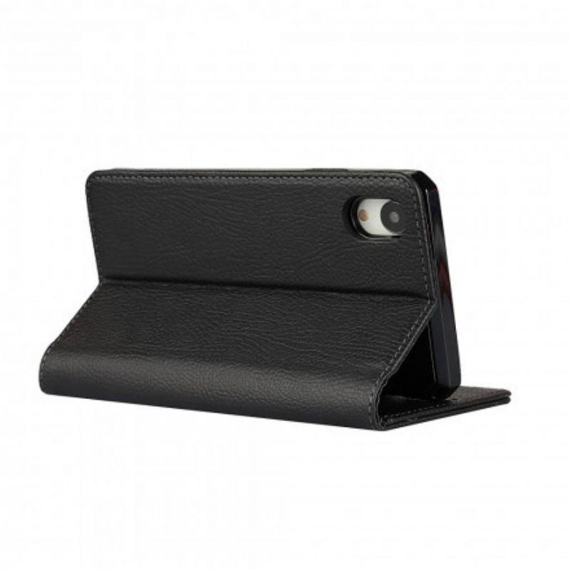 Kuori iPhone XR Kotelot Flip Irrotettava Aito Litsi-nahka