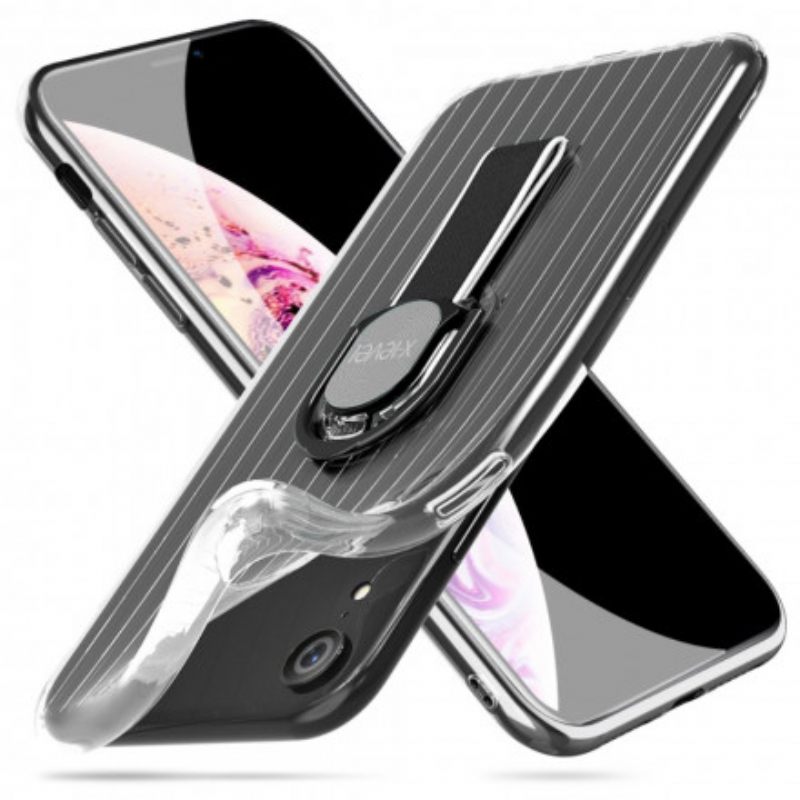 Kuori iPhone XR Läpinäkyvä Rengastuki