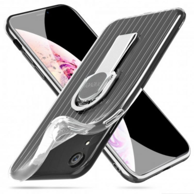 Kuori iPhone XR Läpinäkyvä Rengastuki