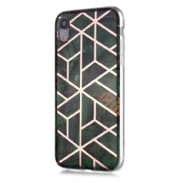 Kuori iPhone XR Marble Colored Geometry 2
