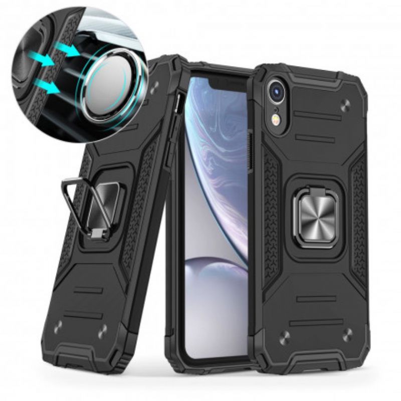 Kuori iPhone XR Style Armor Ring-kiinnike