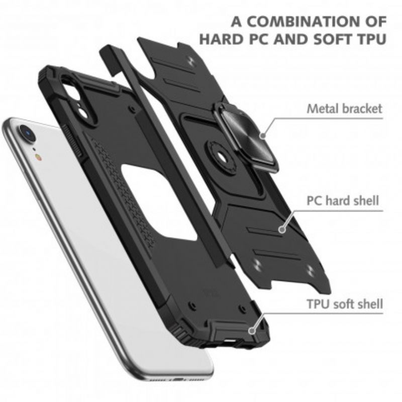 Kuori iPhone XR Style Armor Ring-kiinnike