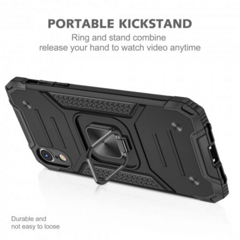 Kuori iPhone XR Style Armor Ring-kiinnike