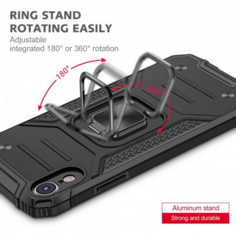Kuori iPhone XR Style Armor Ring-kiinnike