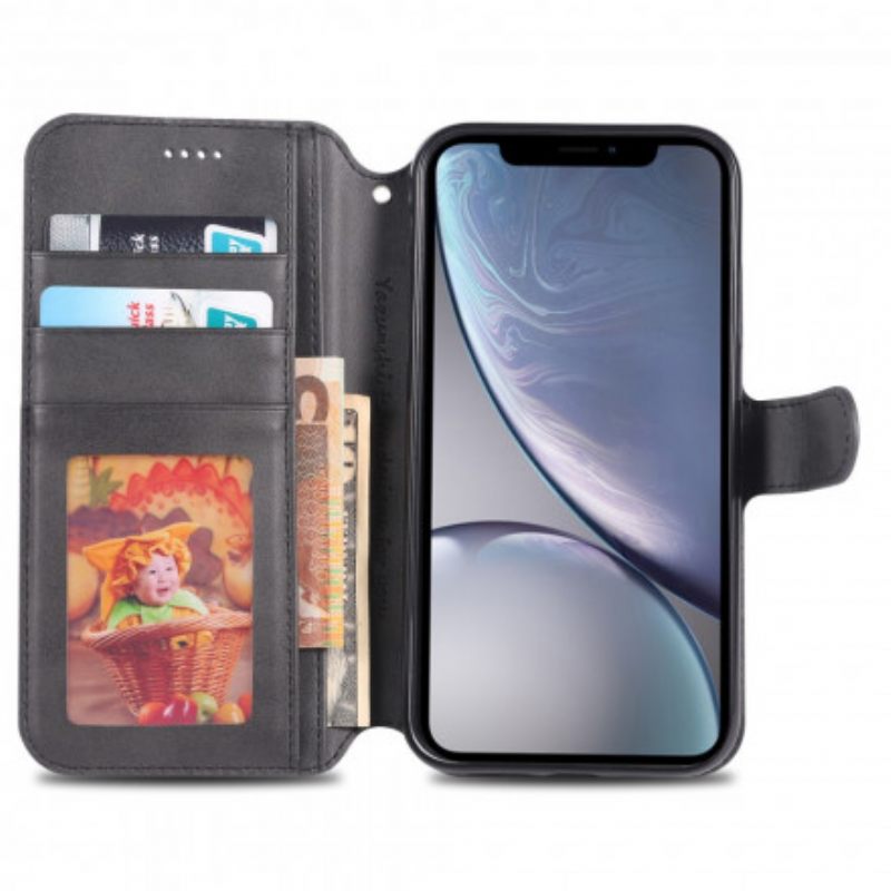 Nahkakotelo iPhone XR Azns Nahkaefekti