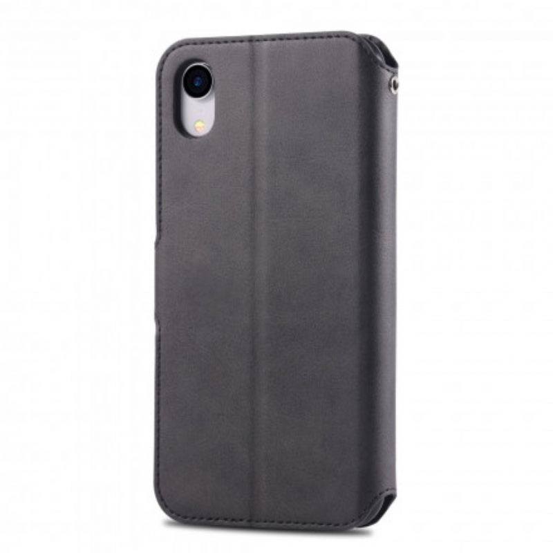 Nahkakotelo iPhone XR Azns Nahkaefekti