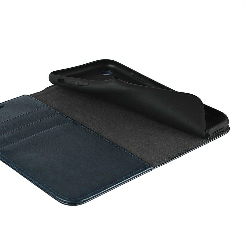 Puhelinkuoret iPhone XR Kotelot Flip Aitoa Nahkaa