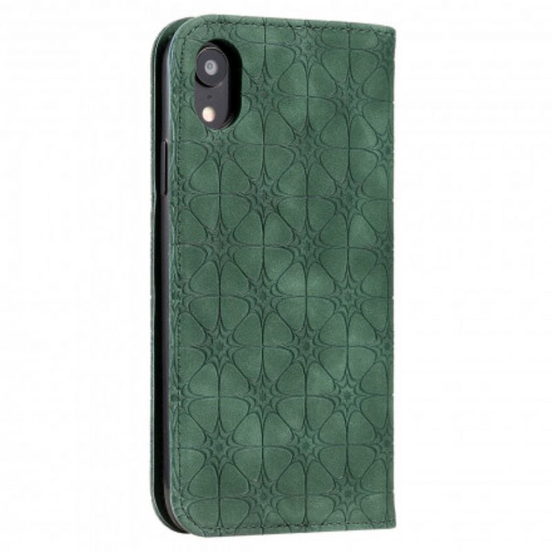 Puhelinkuoret iPhone XR Kotelot Flip Baroque Flowers