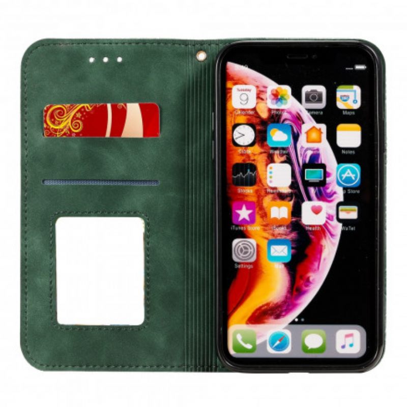 Puhelinkuoret iPhone XR Kotelot Flip Baroque Flowers