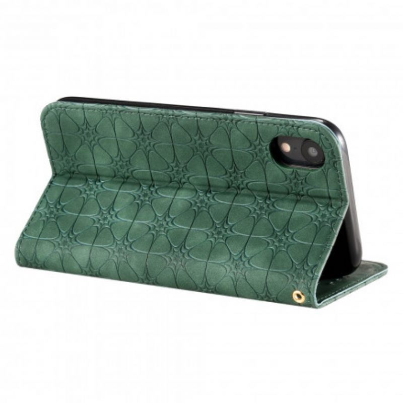 Puhelinkuoret iPhone XR Kotelot Flip Baroque Flowers
