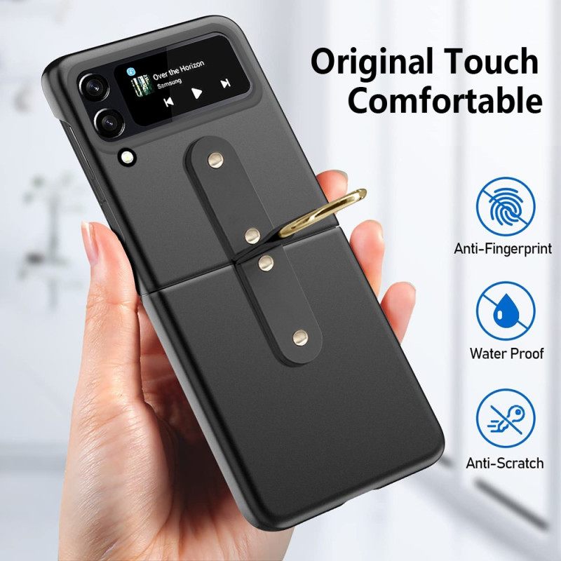 Kuori Samsung Galaxy Z Flip 4 Kotelot Flip Metallirengas