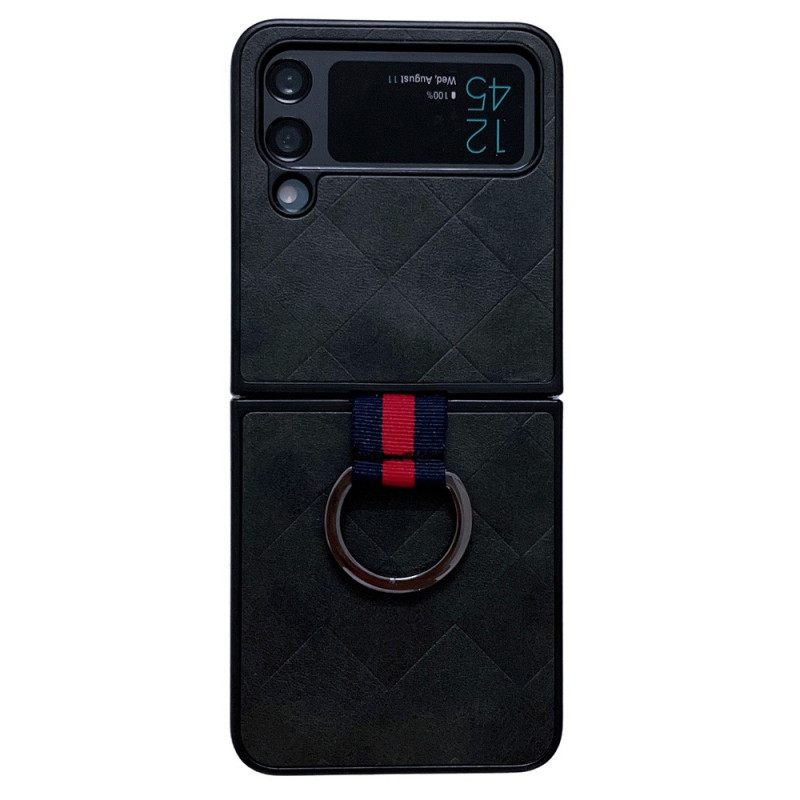 Kuori Samsung Galaxy Z Flip 4 Kotelot Flip Punottu Sormuksella